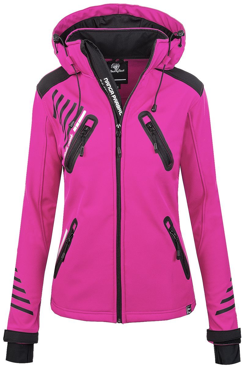 Funktionale Softshell Outdoor-Jacke mit Kapuze