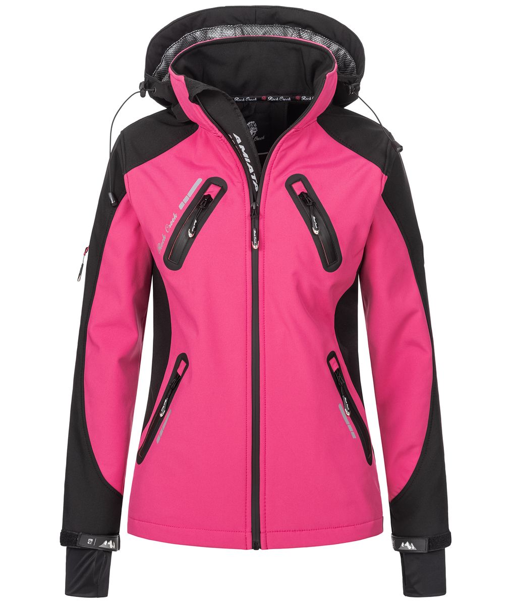 Funktionale Softshell Outdoor-Jacke mit Kapuze