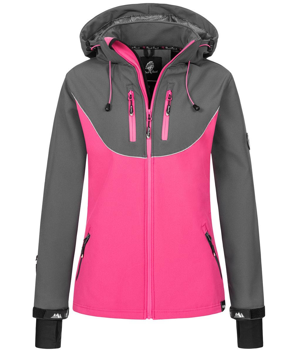 Funktionale Softshell Outdoor-Jacke mit Kapuze