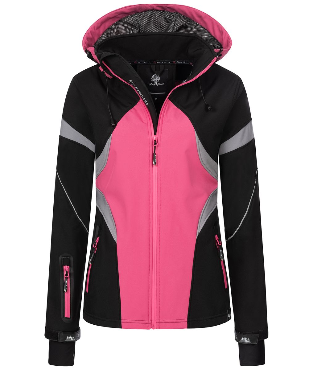 Funktionale Softshell Outdoor-Jacke mit Kapuze