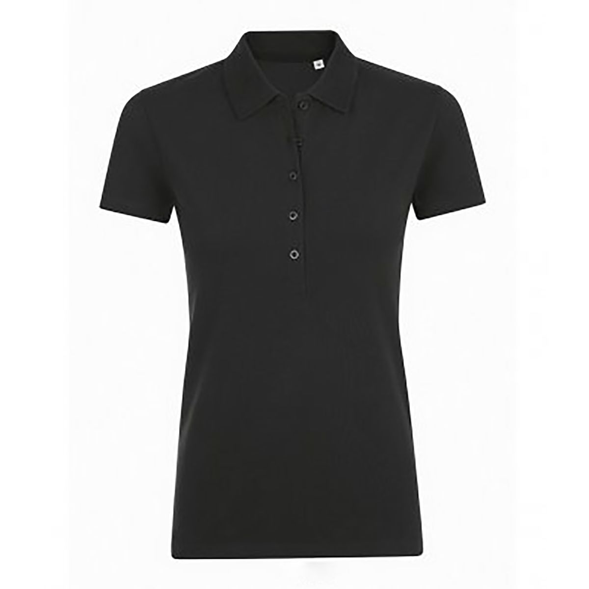 Tailliertes Piqué-Kurzarm-Poloshirt