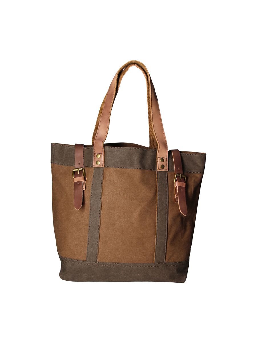 Robuster Canvas- und Ledershopper