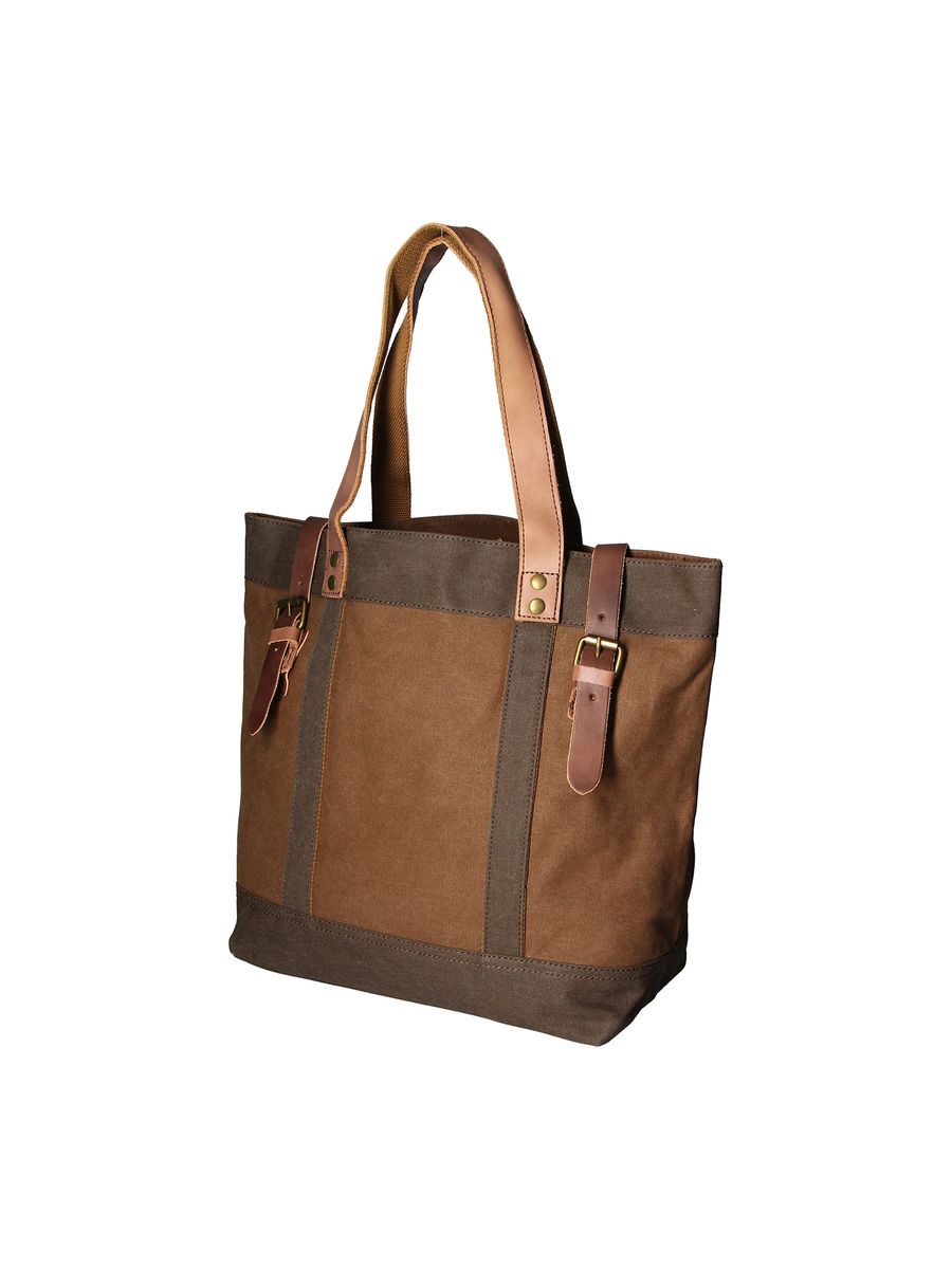 Robuster Canvas- und Ledershopper
