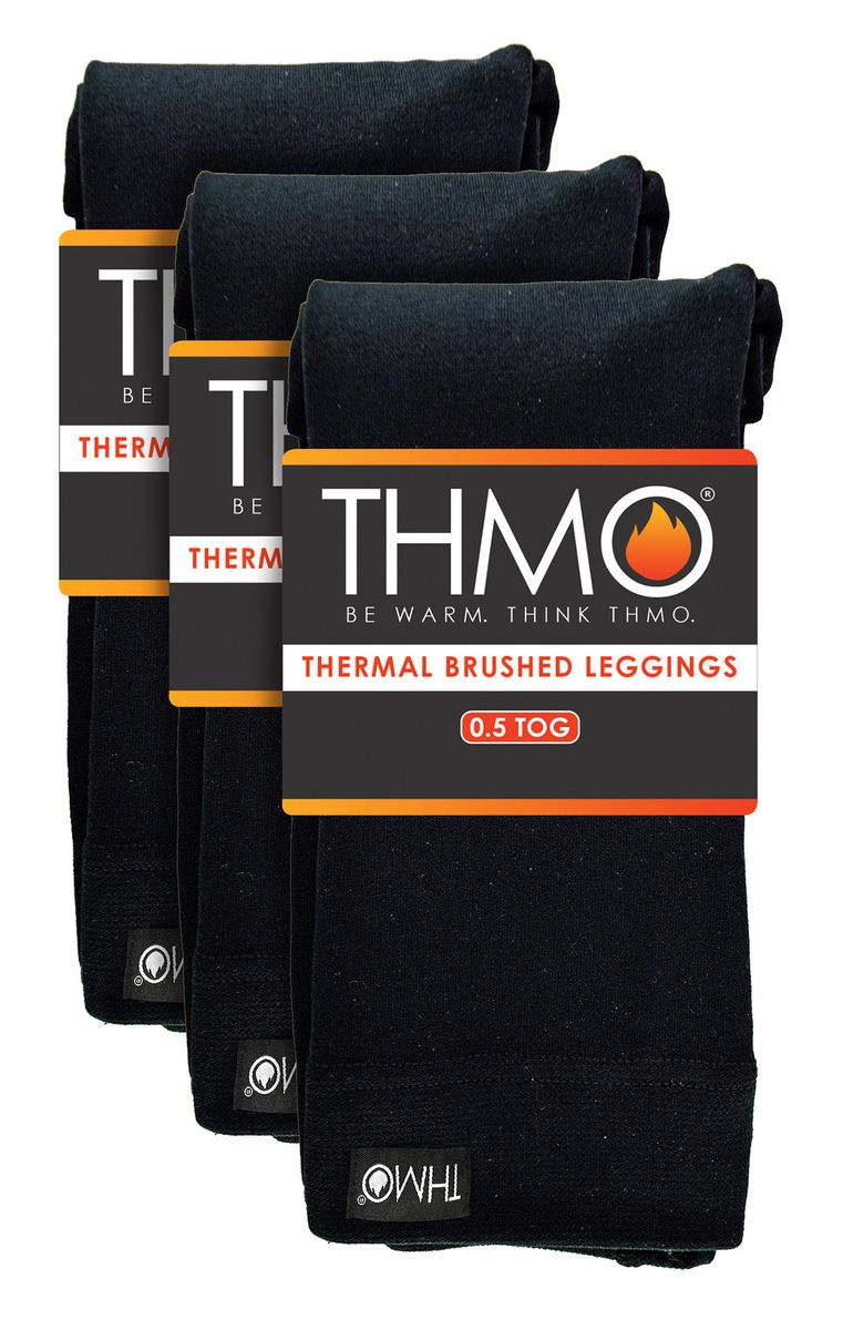 Thermogebürstete Leggings mit hohem Bund