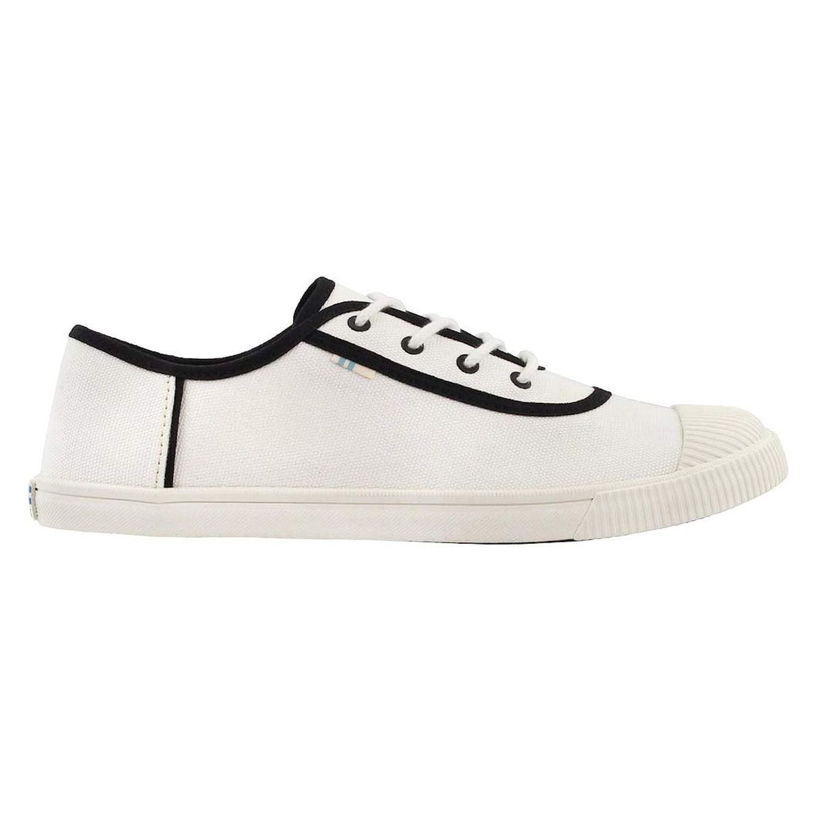 Canvas-Sneaker mit kontrastierender Paspelierung