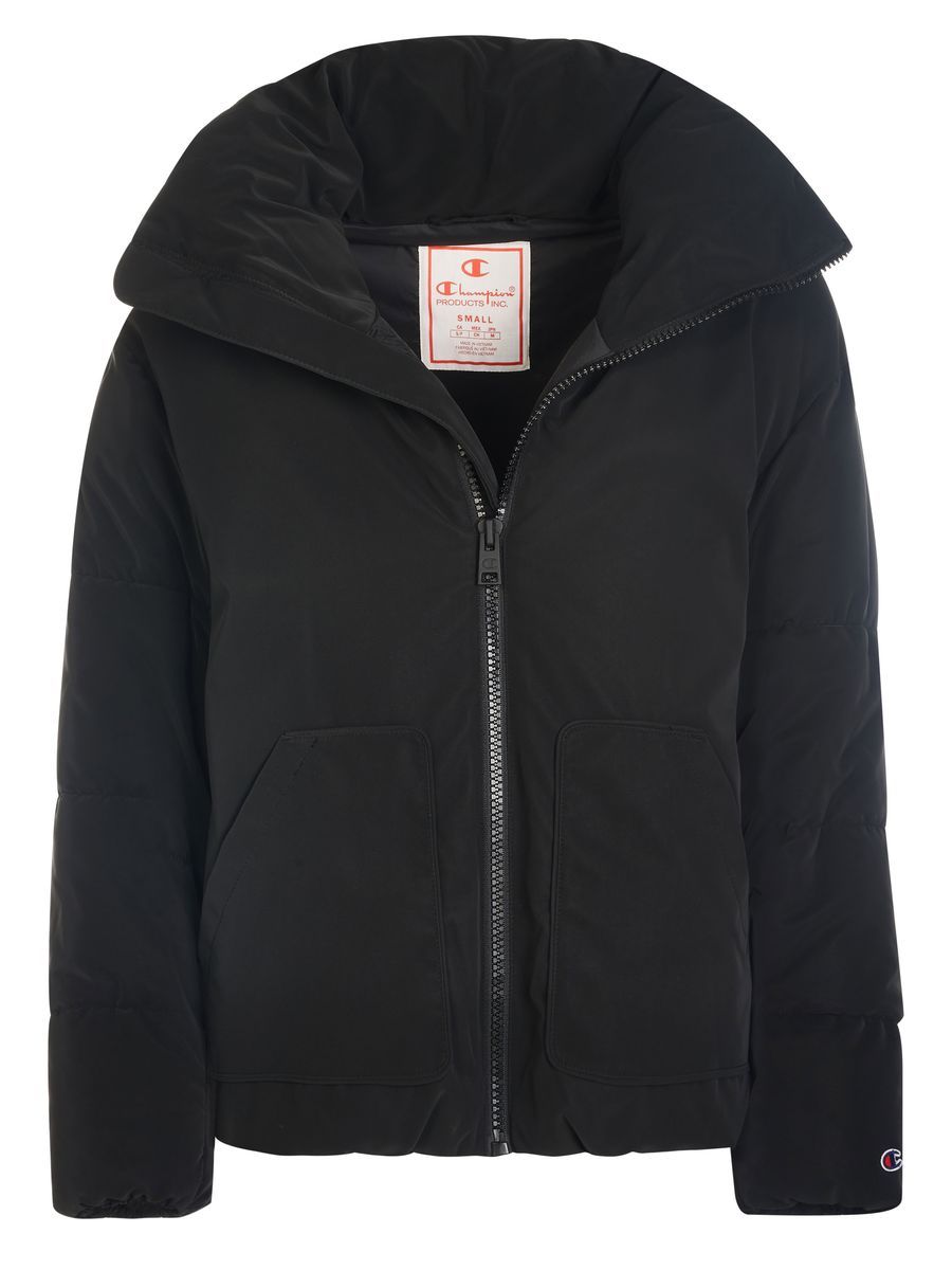 Gesteppte Pufferjacke mit Trichterkragen