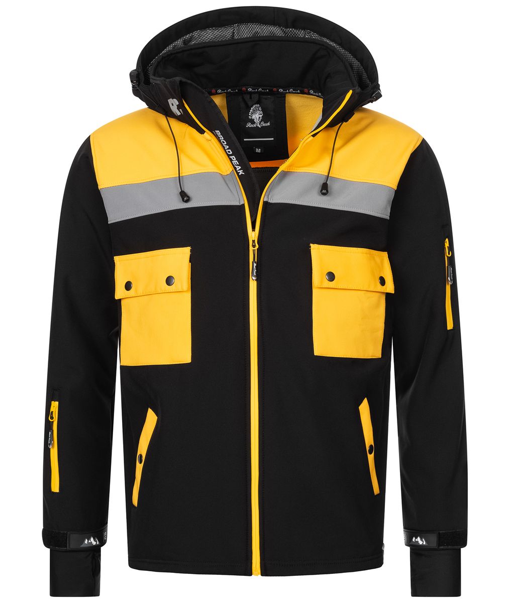 Funktionale Softshell Outdoor-Jacke mit Kapuze