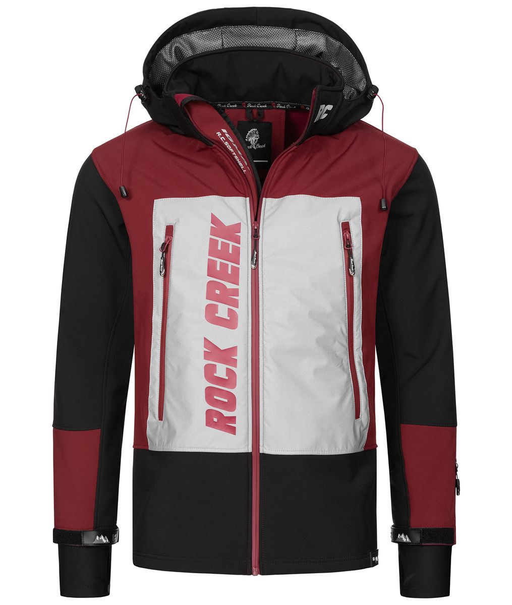 Funktionale Softshell Outdoor-Jacke mit Kapuze