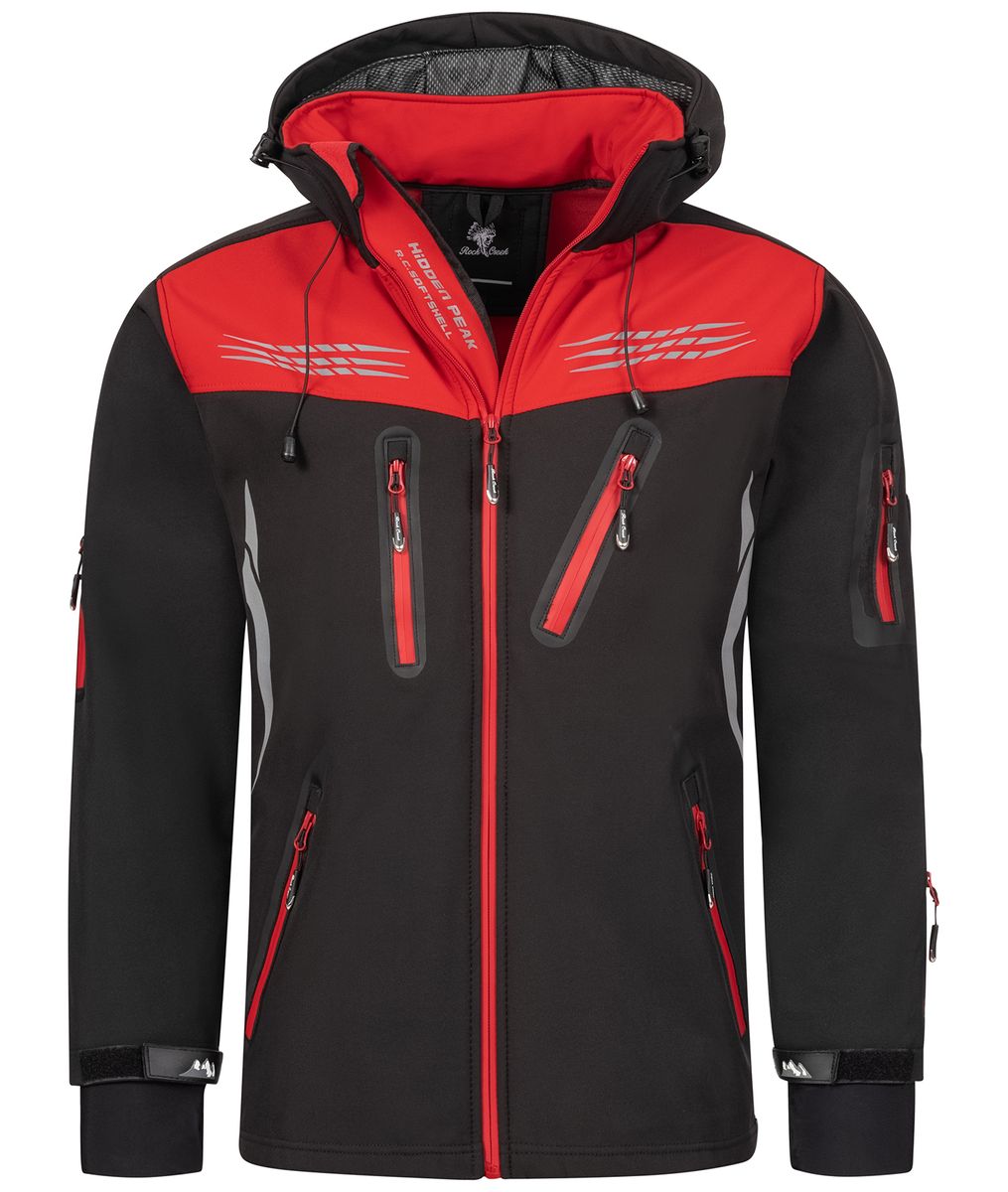 Funktionale Softshell Outdoor-Jacke mit Kapuze