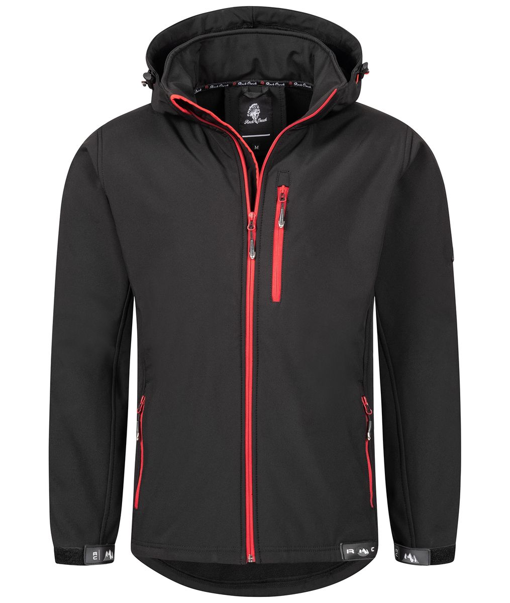 Funktionale Softshell Outdoor-Jacke mit Kapuze