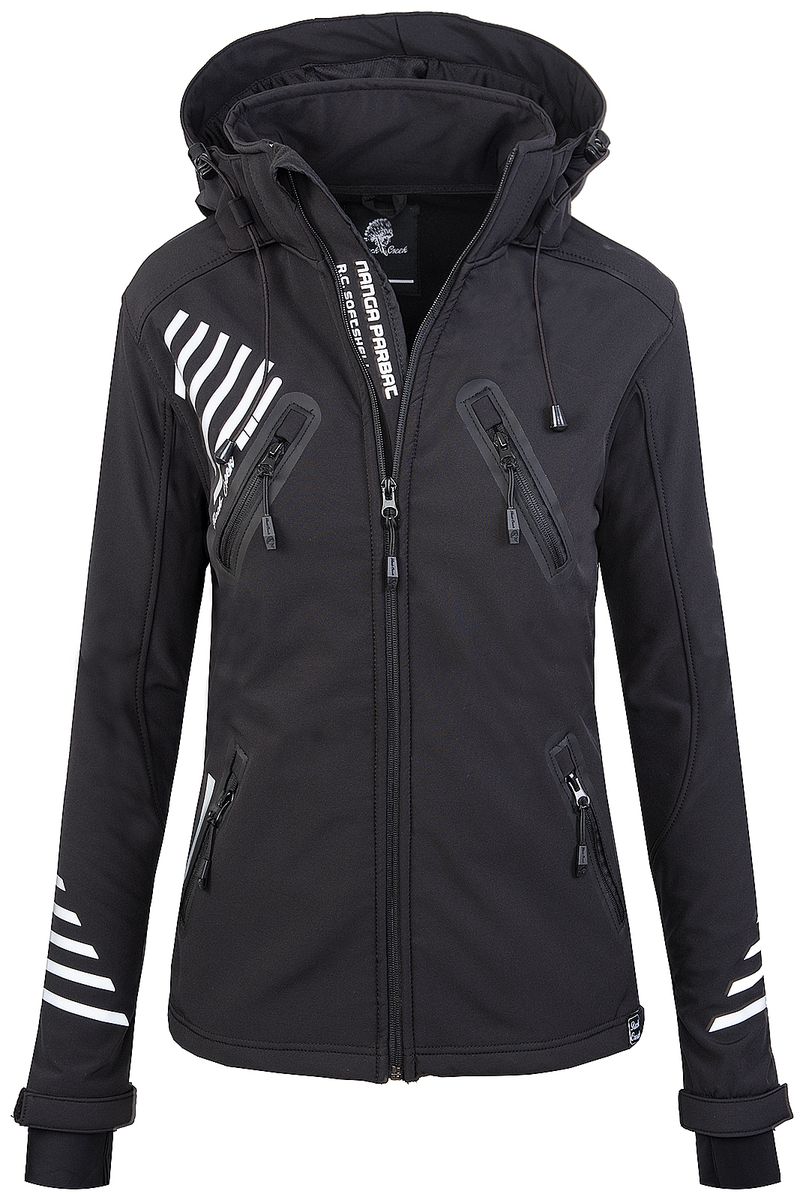 Funktionale Softshell Outdoor-Jacke mit Kapuze