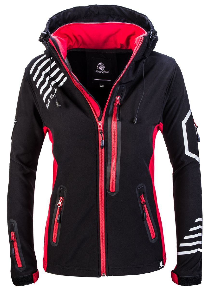 Funktionale Softshell Outdoor-Jacke mit Kapuze