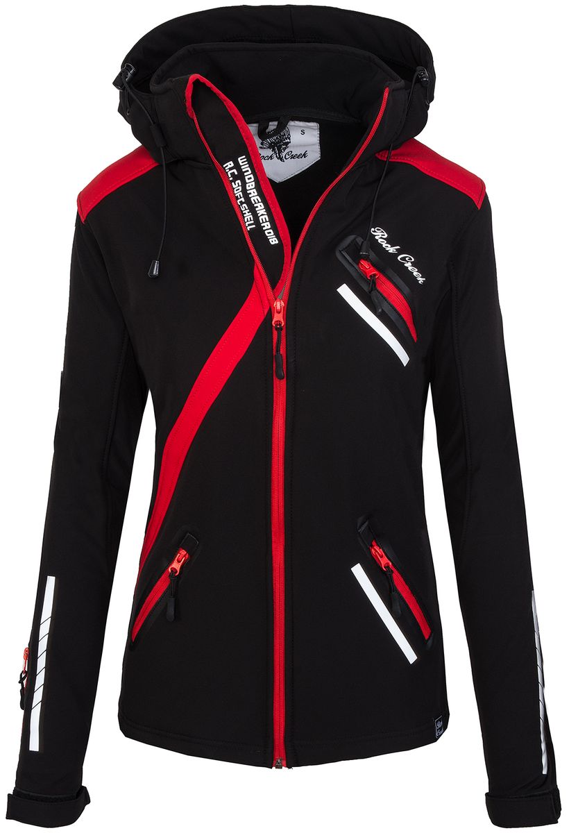 Funktionale Softshell Outdoor-Jacke mit Kapuze