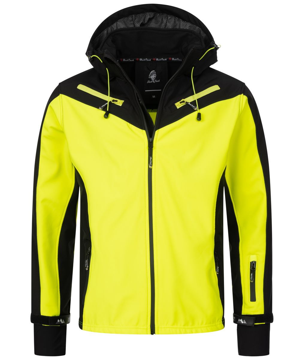 Funktionale Softshell Outdoor-Jacke mit Kapuze