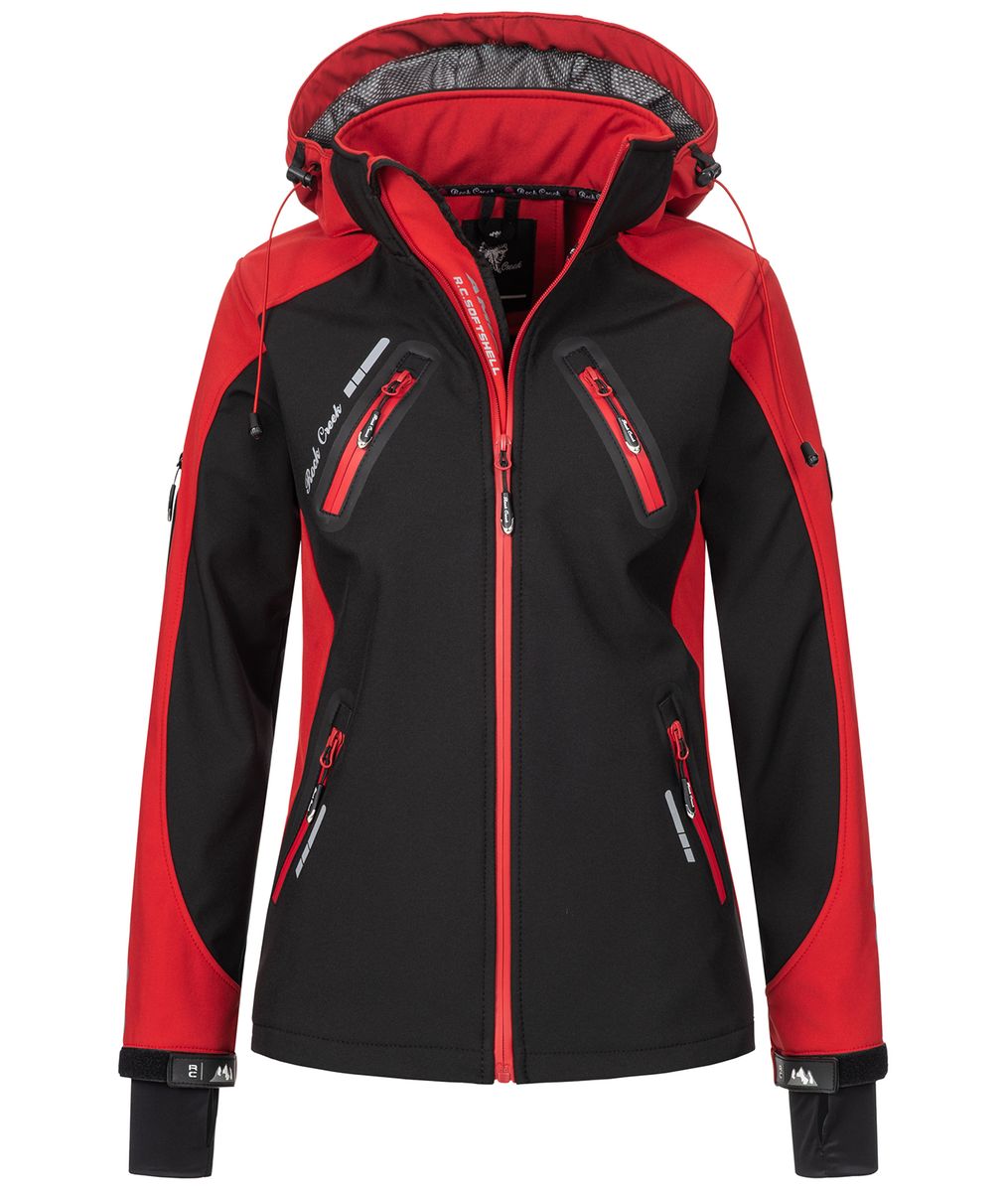Funktionale Softshell Outdoor-Jacke mit Kapuze