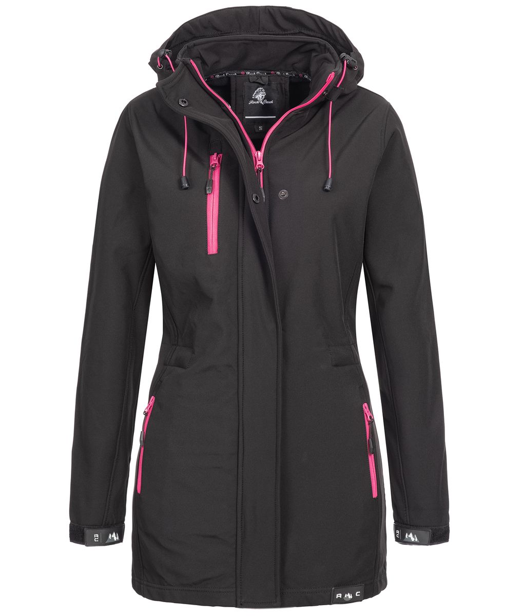 Funktionale Softshell Outdoor-Jacke mit Kapuze