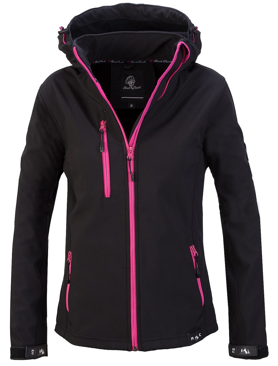 Funktionale Softshell Outdoor-Jacke mit Kapuze