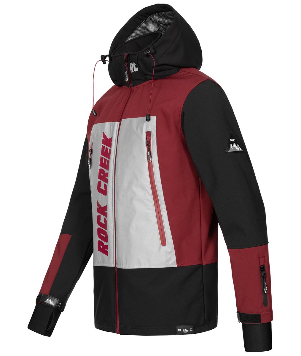 Funktionale Softshell Outdoor-Jacke mit Kapuze