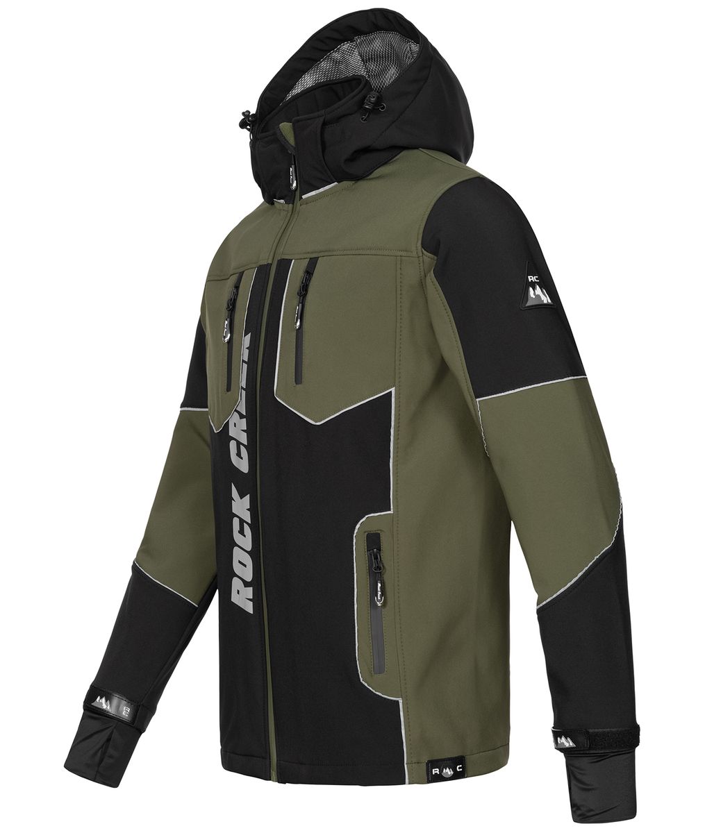 Funktionale Softshell Outdoor-Jacke mit Kapuze
