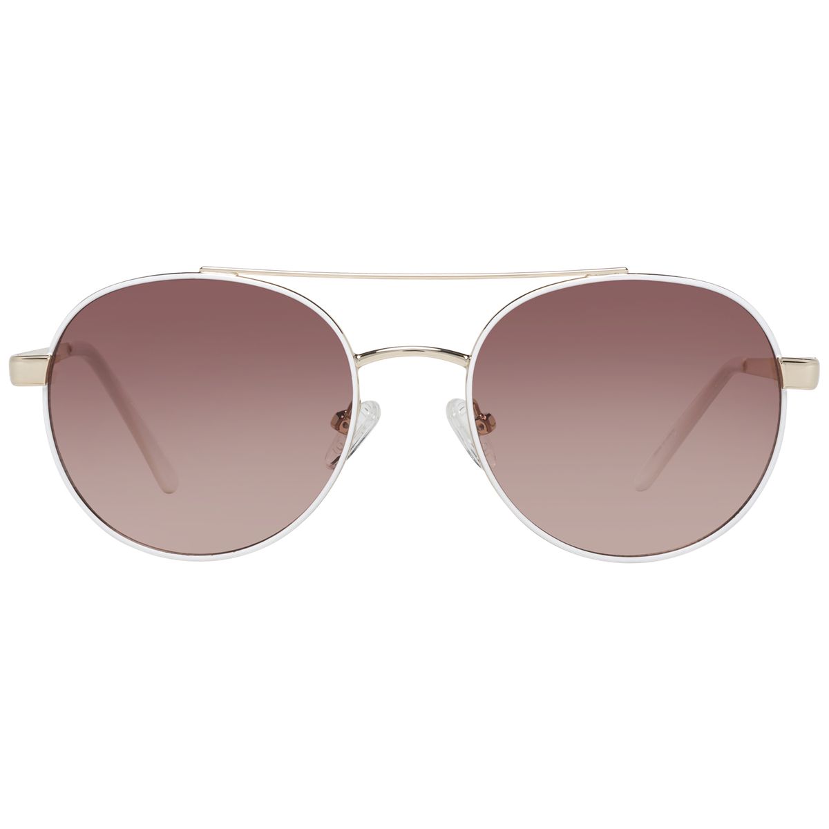 Elegante ovale Doppelsteg-Sonnenbrille