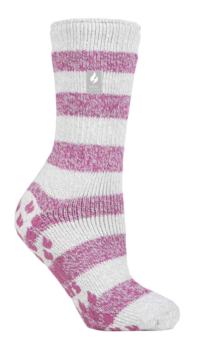 Dicke Thermo-Hüttensocken mit Anti-Rutsch-Noppen