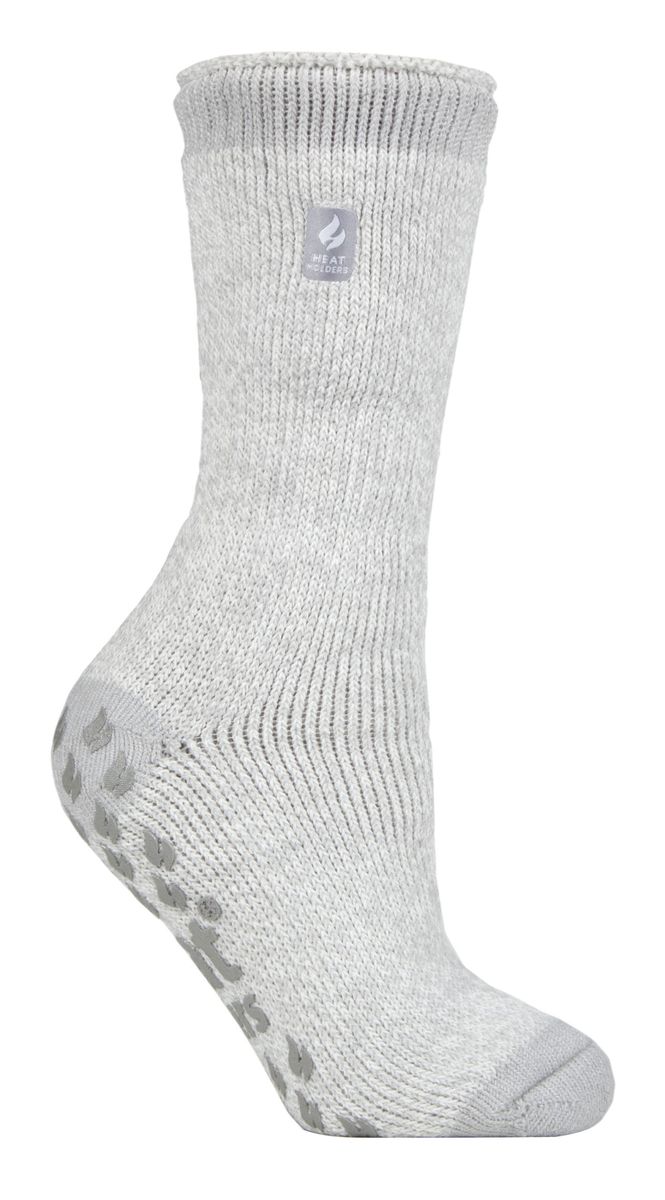Dicke Thermo-Hüttensocken mit Anti-Rutsch-Noppen