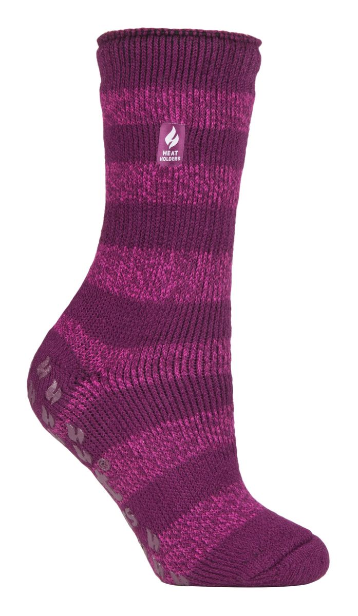 Dicke Thermo-Hüttensocken mit Anti-Rutsch-Noppen