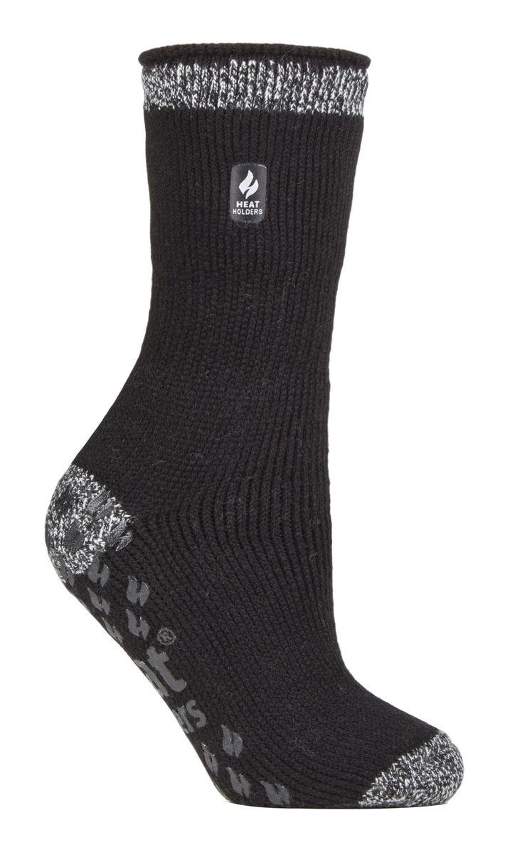 Dicke Thermo-Hüttensocken mit Anti-Rutsch-Noppen