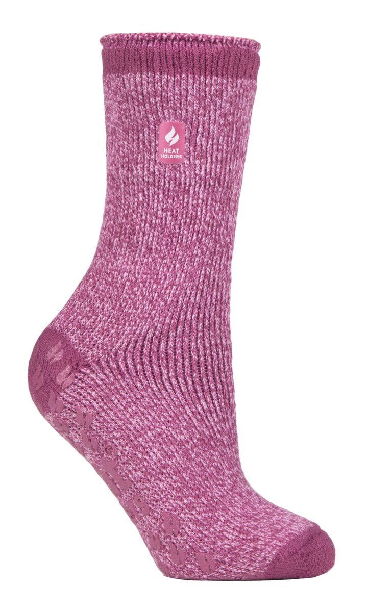 Dicke Thermo-Hüttensocken mit Anti-Rutsch-Noppen