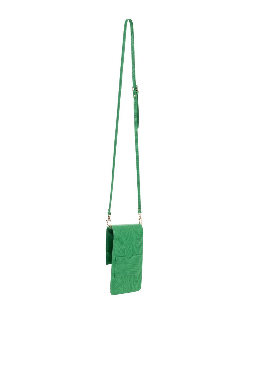 Handytasche mit Reptilprägung zum Umhängen