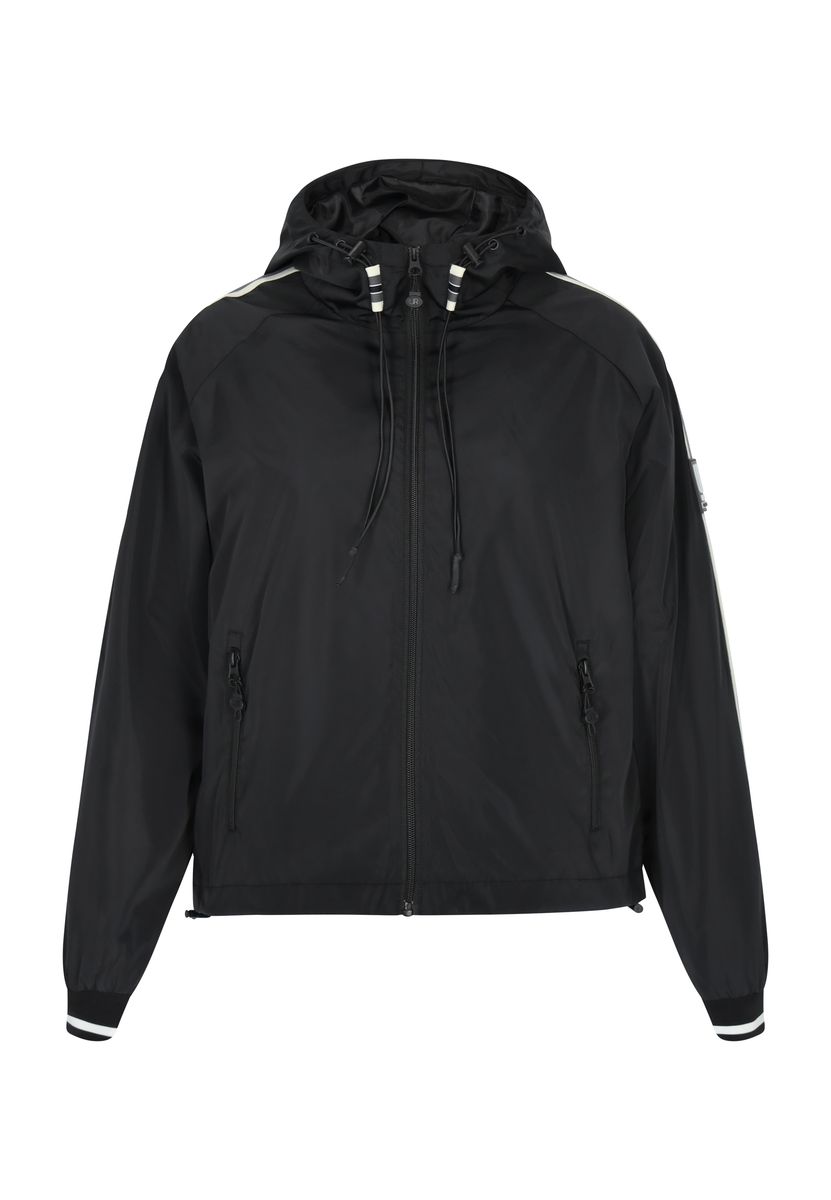 Leichter Kapuzenblouson mit Streifendetails