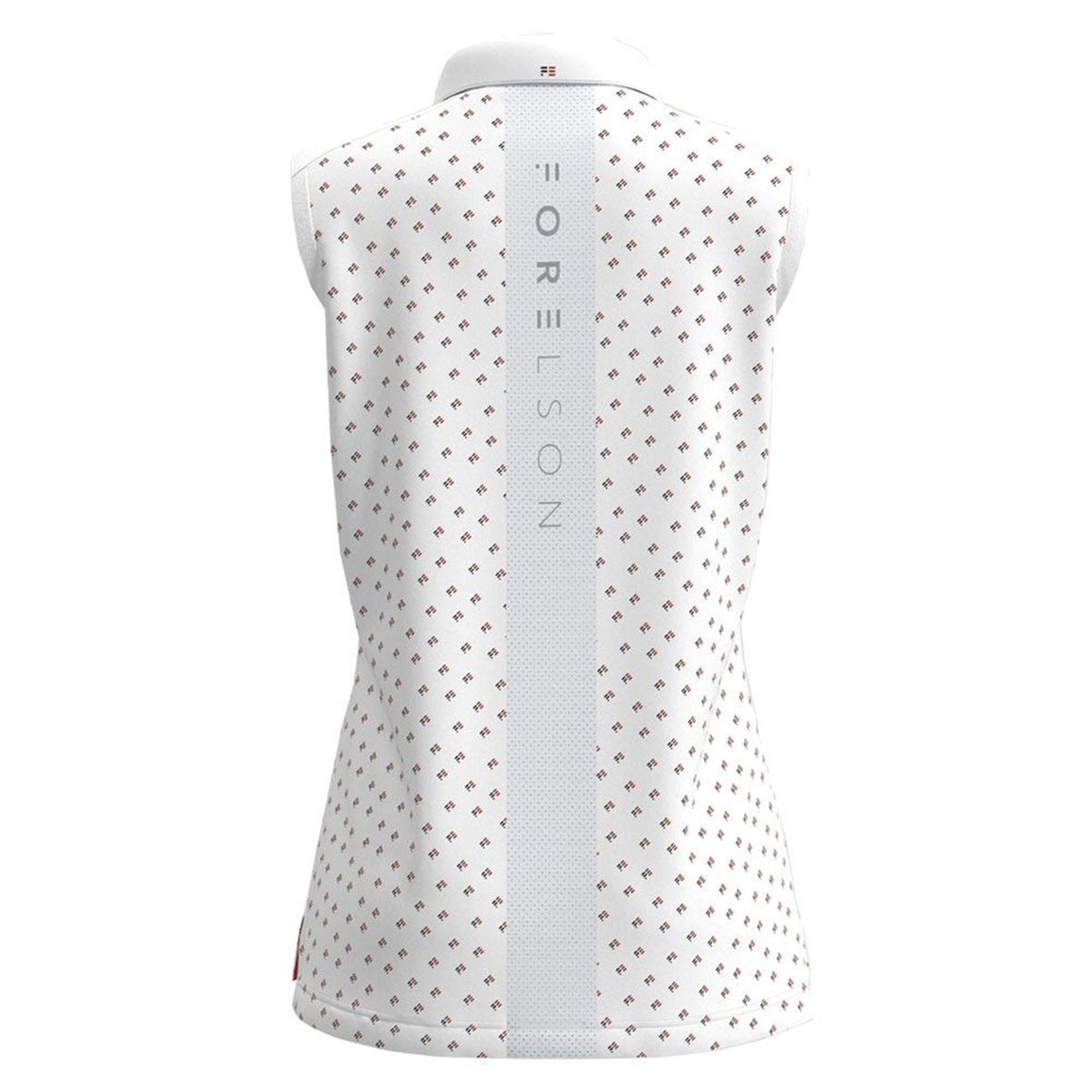 Ärmelloses Poloshirt mit geometrischem Print