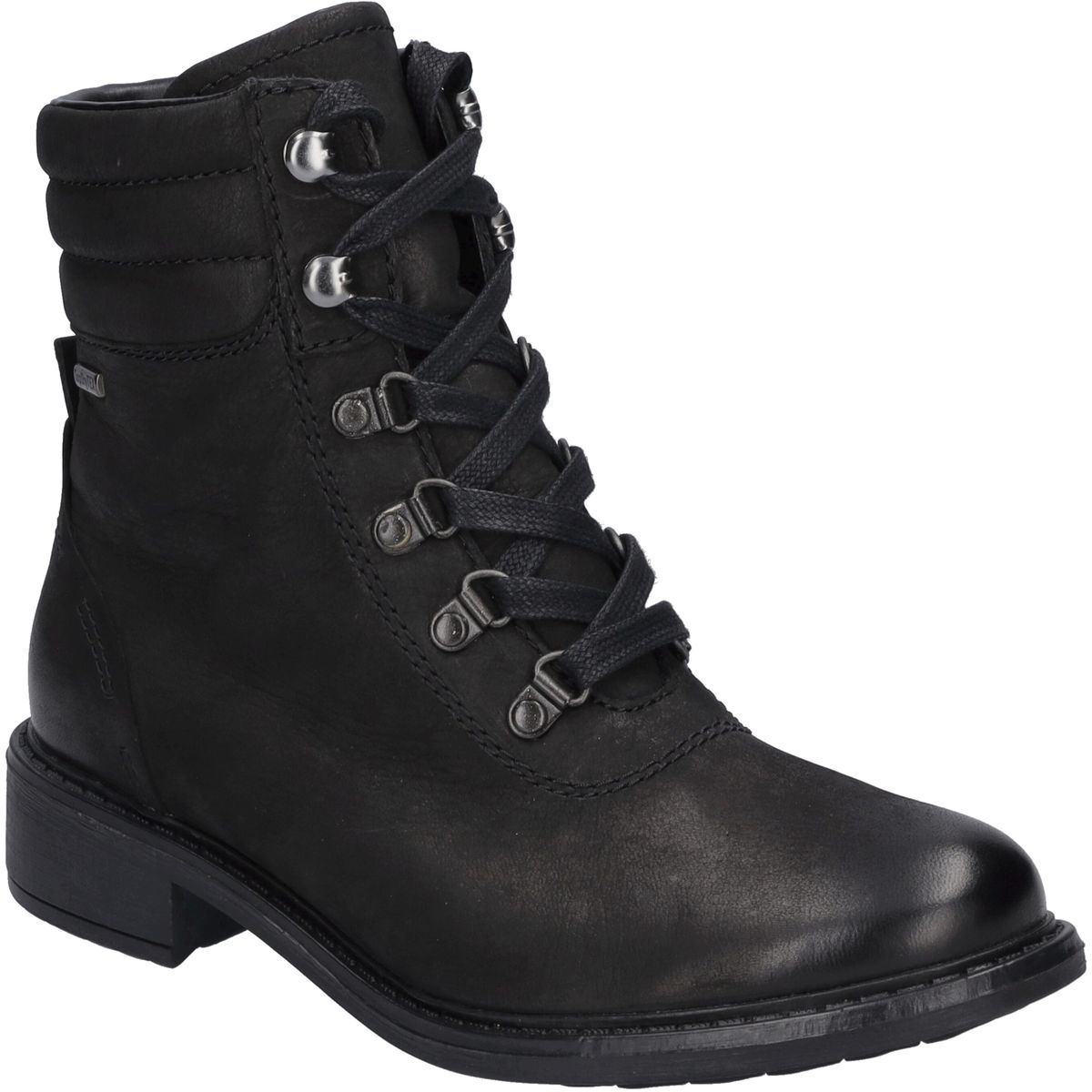 Schnürstiefeletten aus Leder