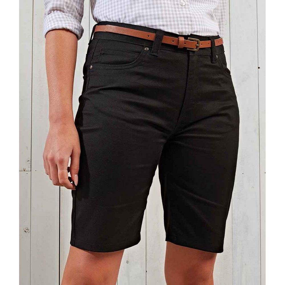 Performance-Stretch Bermuda-Shorts für Damen