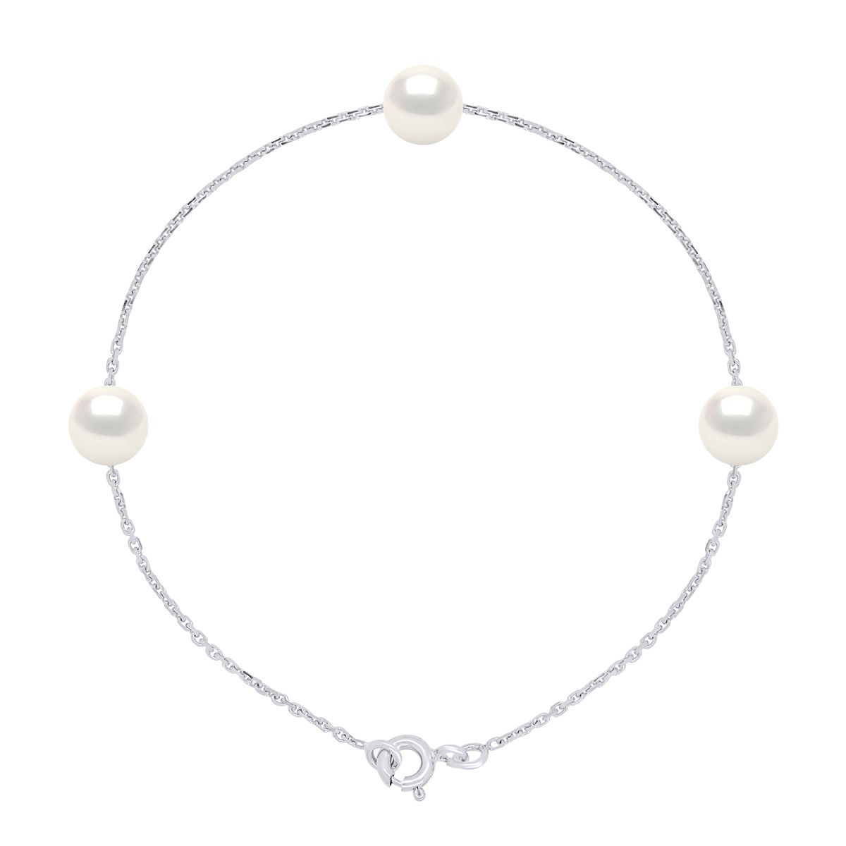 Elegantes Kettchenarmband mit Süßwasserperlen