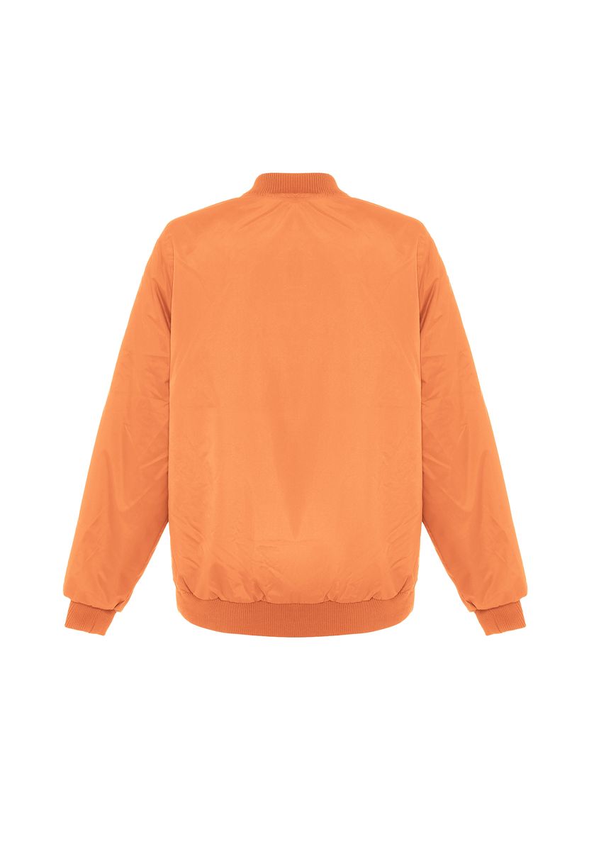 Sportlicher Satin-Zip-Up-Blouson