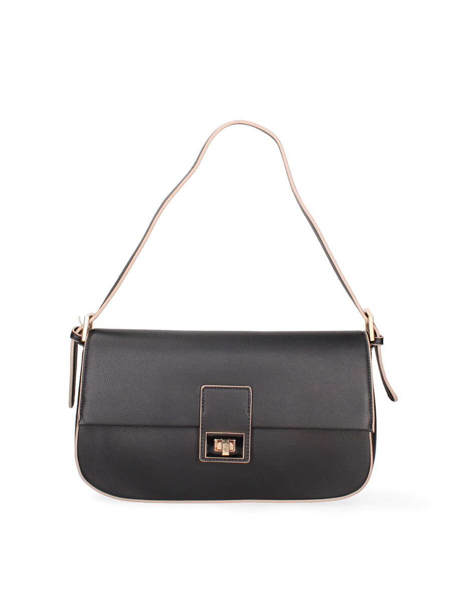 Minimalistische Tasche aus genarbtem Kunstleder