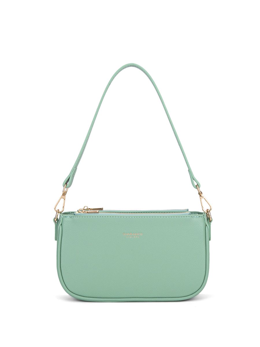 Minimalistische Tasche aus genarbtem Kunstleder