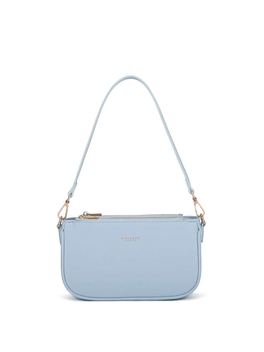 Minimalistische Tasche aus genarbtem Kunstleder