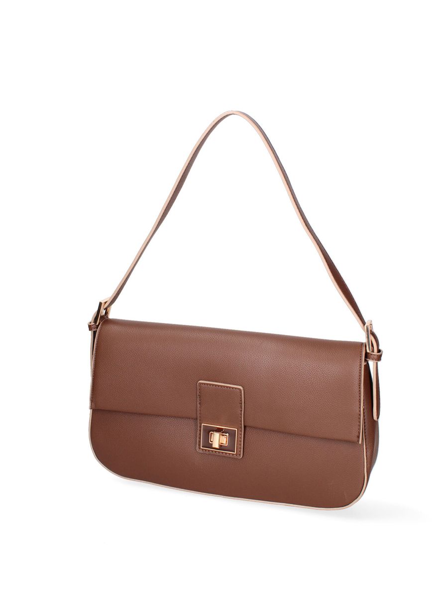 Minimalistische Tasche aus genarbtem Kunstleder