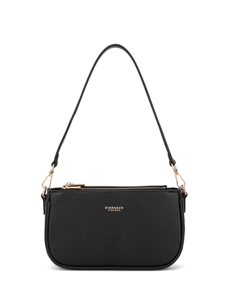 Minimalistische Tasche aus genarbtem Kunstleder