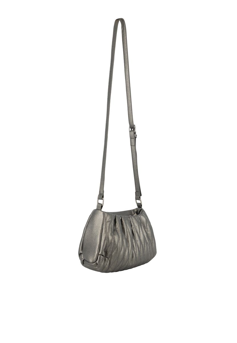 Perlenbesetzte plissierte Abendtasche