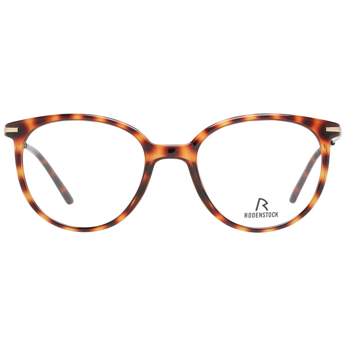 Klassische runde Brille in Schildpatt-Optik