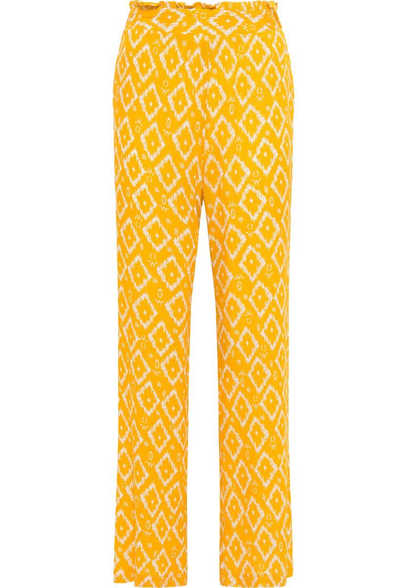 Hose mit weitem Bein im Ikat-Stil