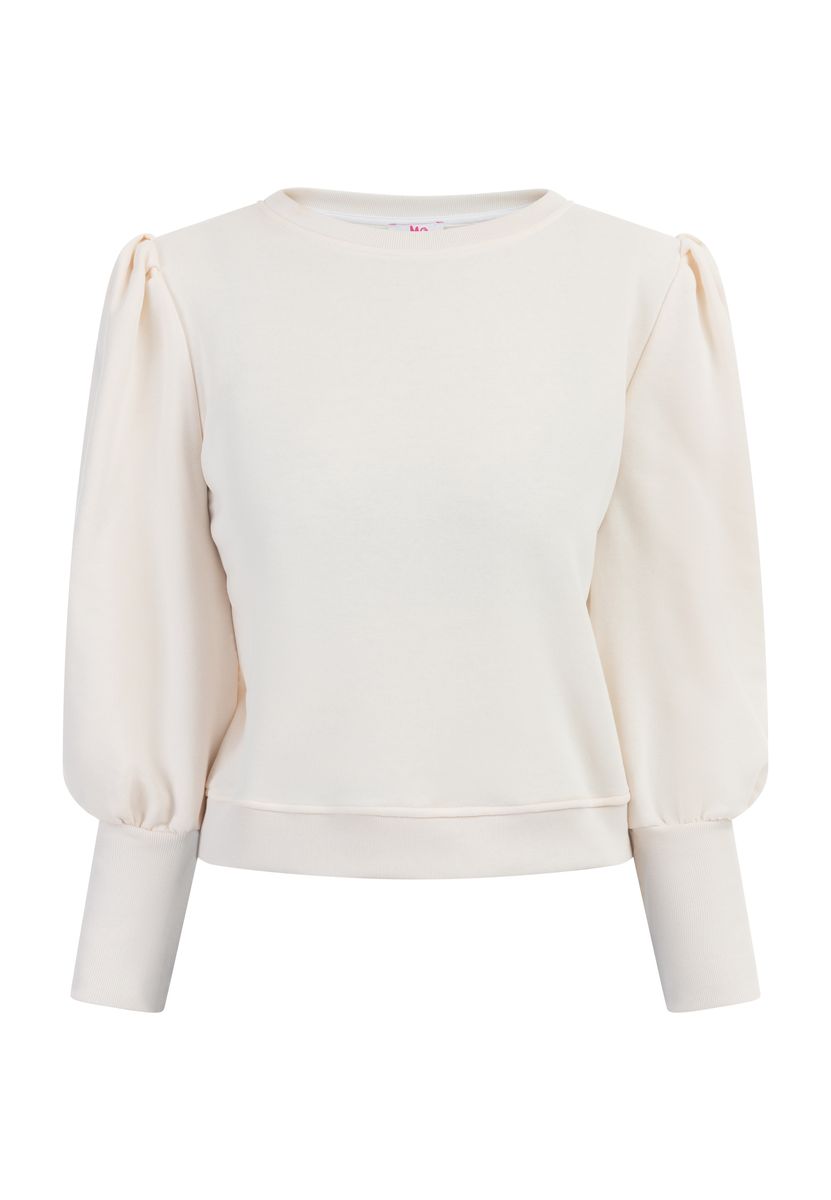 Romantischer Sweatpullover mit Puffärmeln