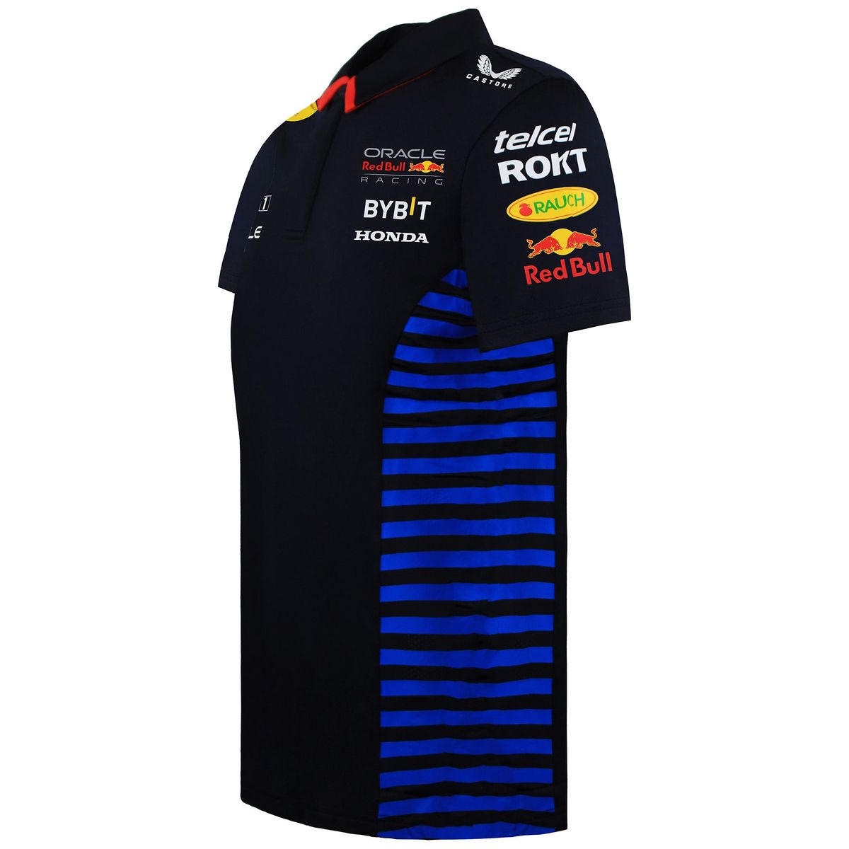 Rennsport-Polohemd mit Seiteneinsätzen