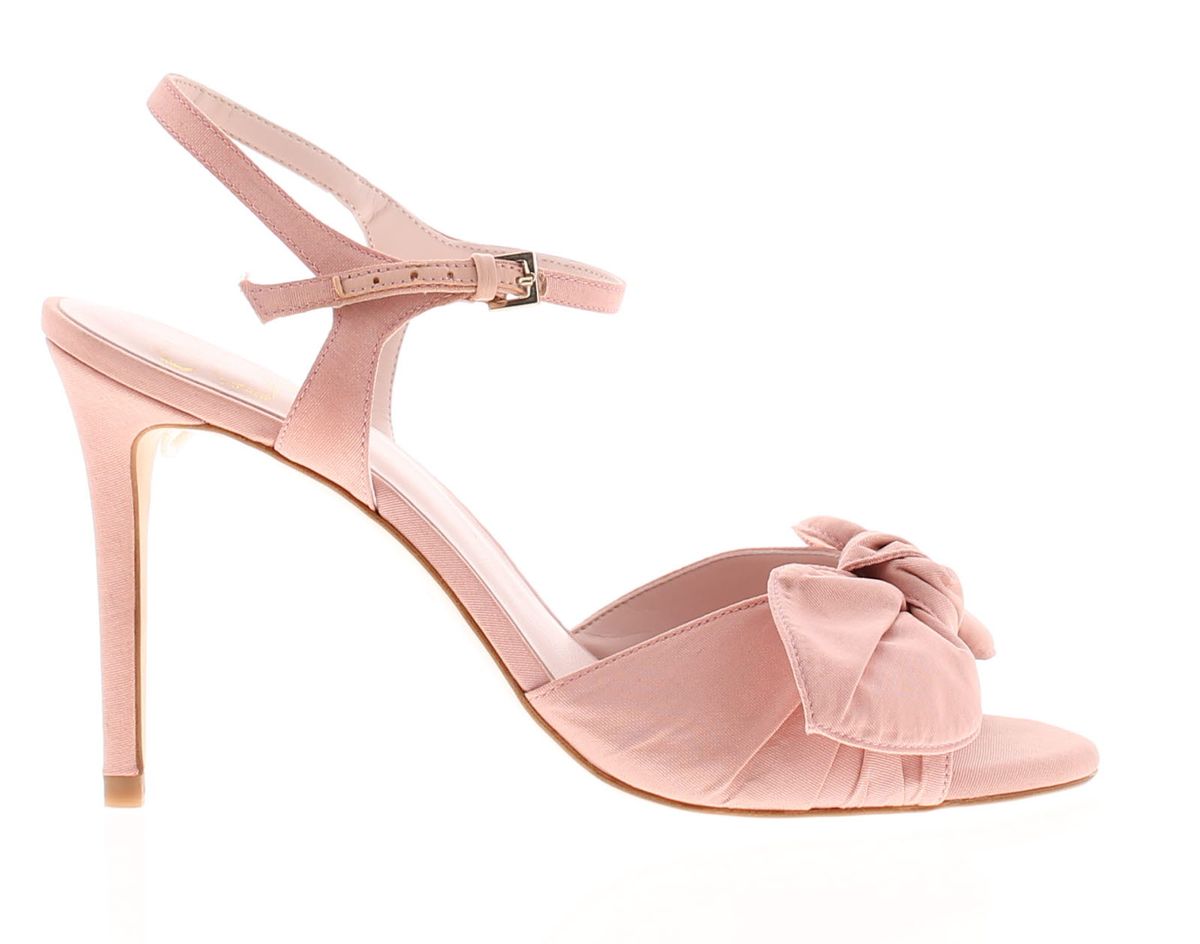 Stiletto-Sandaletten mit Knotenschleifen-Detail