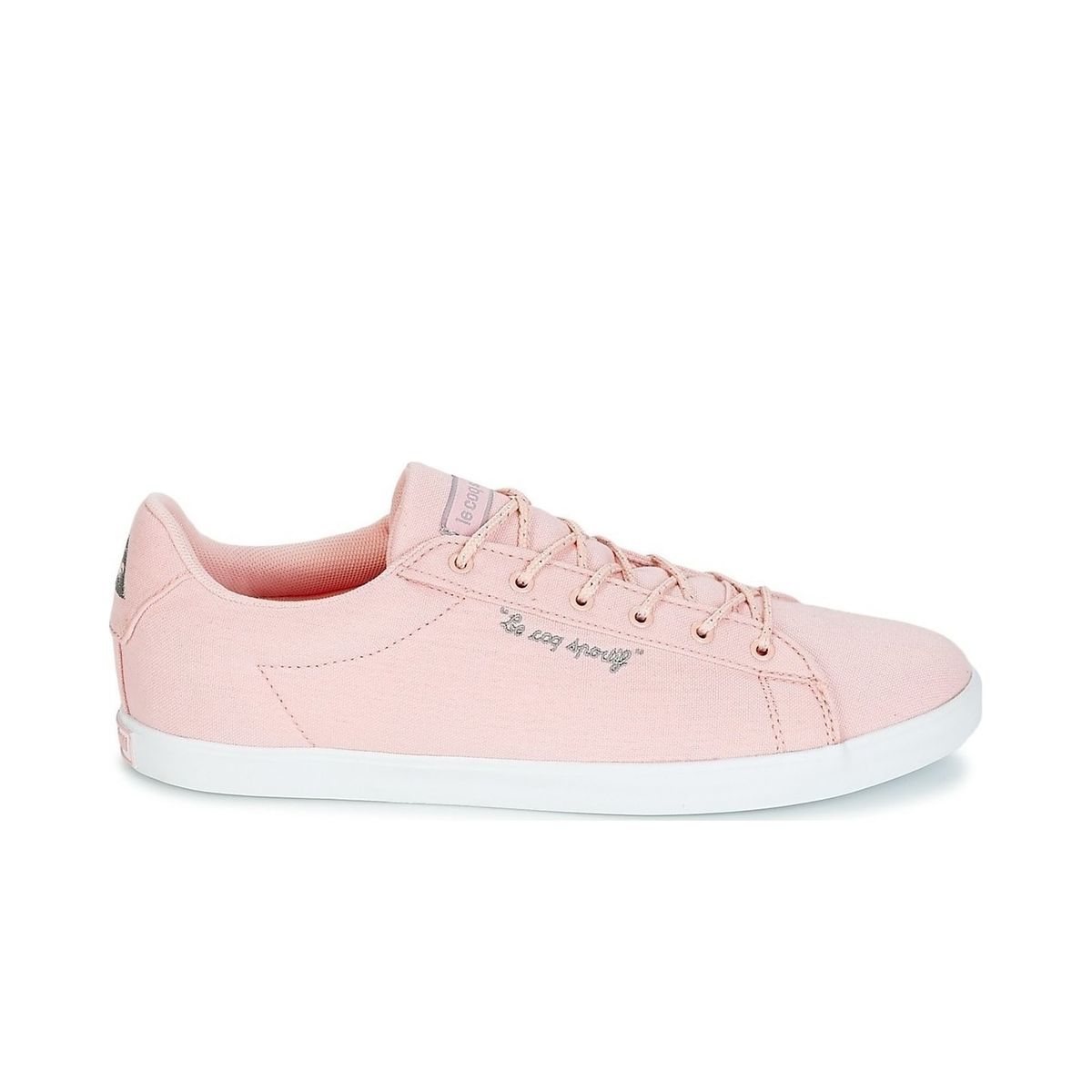 Flache Schnürschuhe aus Canvas