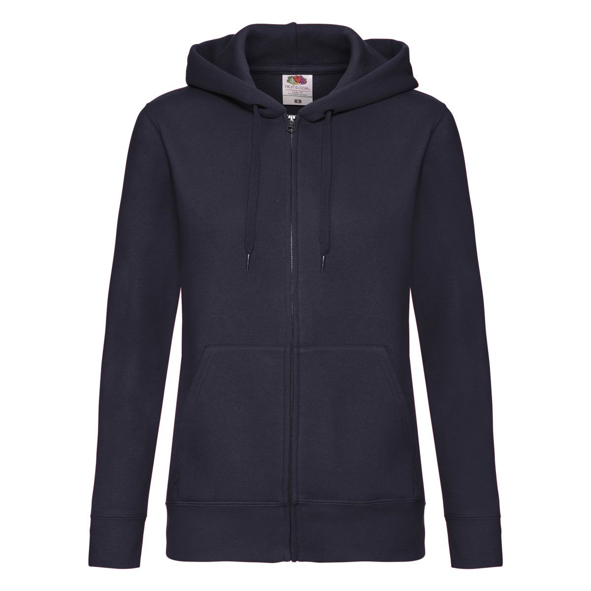 Klassischer Kapuzenpullover mit Reißverschluss