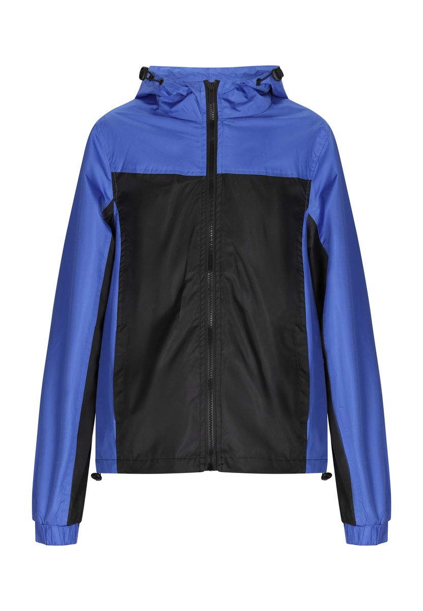 Kapuzen-Windbreaker im Color-Block-Design